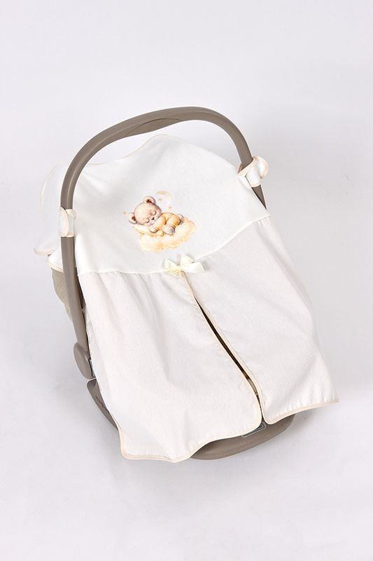 Fralda tapa ovo para cadeira de bebé com aplicação em veludo na forma de urso featured image Fralda tapa ovo para cadeira de bebé com aplicação em veludo na forma de urso