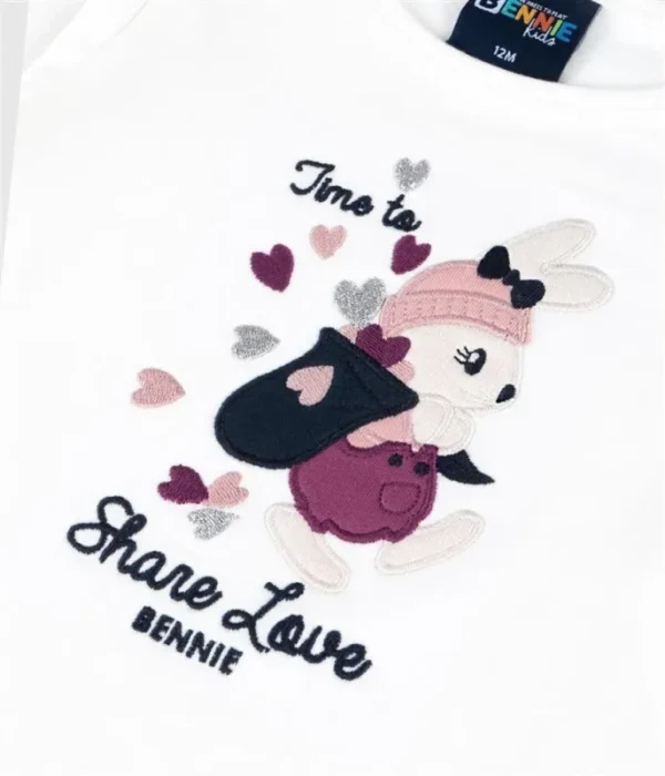 Bennie - Conjunto Share Love – Camisola e Legging para Bebé Menina gallery image Bennie - Conjunto Share Love – Camisola e Legging para Bebé Menina