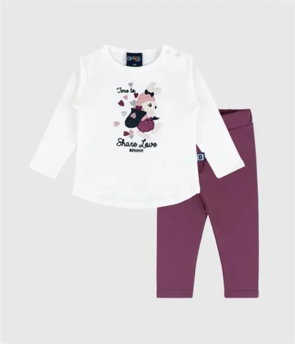 Bennie - Conjunto Share Love – Camisola e Legging para Bebé Menina featured image Bennie - Conjunto Share Love – Camisola e Legging para Bebé Menina