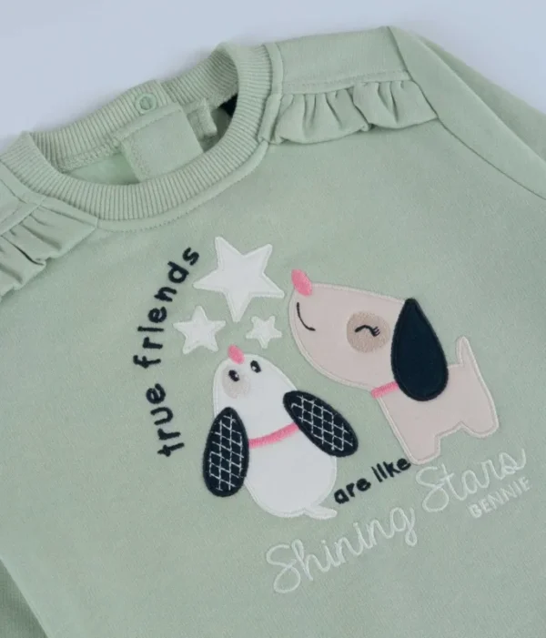 Bennie – Conjunto Shinning Stars para Menina | Sweatshirt e Calça | Outono/Inverno gallery image Bennie – Conjunto Shinning Stars para Menina | Sweatshirt e Calça | Outono/Inverno