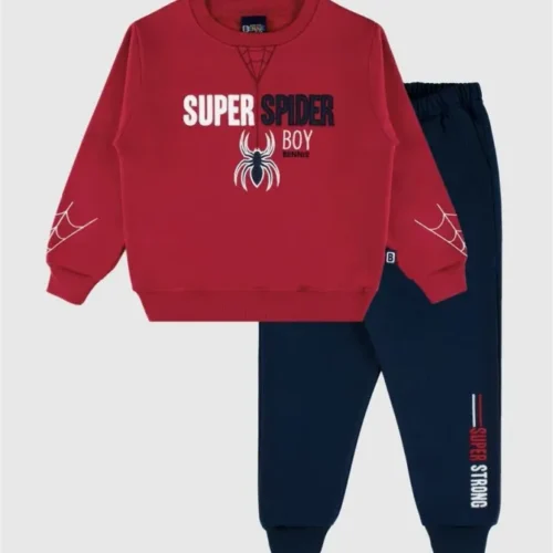 ​Bennie – Conjunto Super Spider para Menino | Sweatshirt e Calça | Outono/Inverno