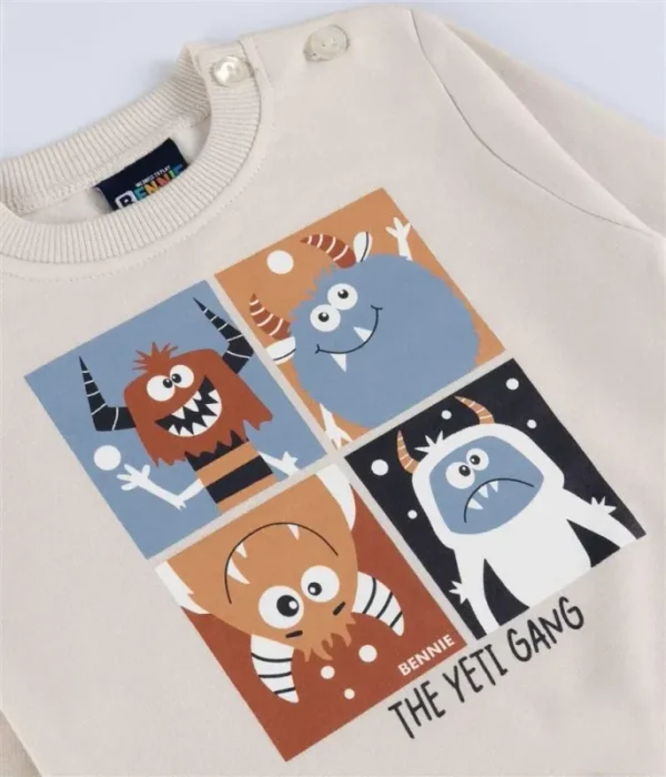 Bennie – Conjunto Yeti Gang para Menino | Sweatshirt e Calça | Outono/Inverno gallery image Bennie – Conjunto Yeti Gang para Menino | Sweatshirt e Calça | Outono/Inverno