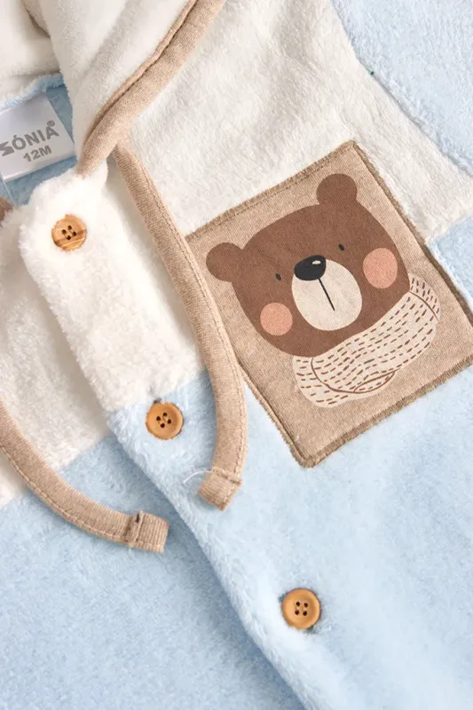 Robe em Coralina Estampado para Bebé gallery image Robe em Coralina Estampado para Bebé