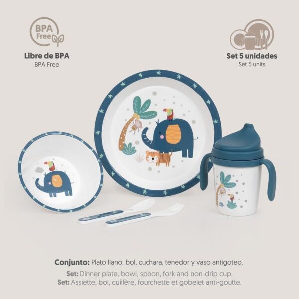 Conjunto de louça infantil 5 peças