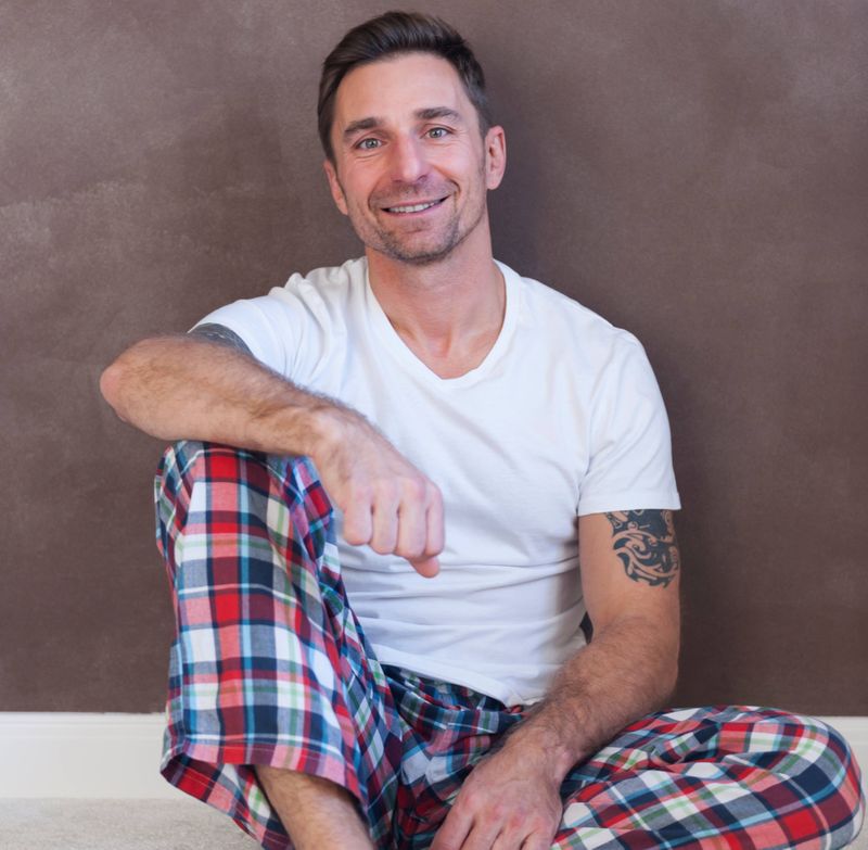 Pijama Masculino Cardado Outono/Inverno – Conforto e Aconchego