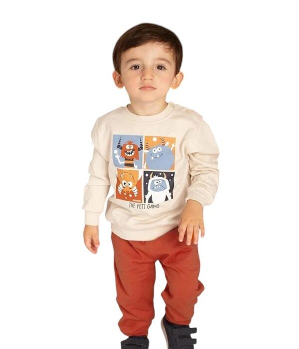 Bennie – Conjunto Yeti Gang para Menino | Sweatshirt e Calça | Outono/Inverno gallery image Bennie – Conjunto Yeti Gang para Menino | Sweatshirt e Calça | Outono/Inverno