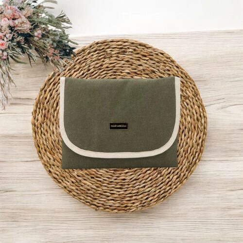 Muda-Fraldas Tecido "Made with Love"