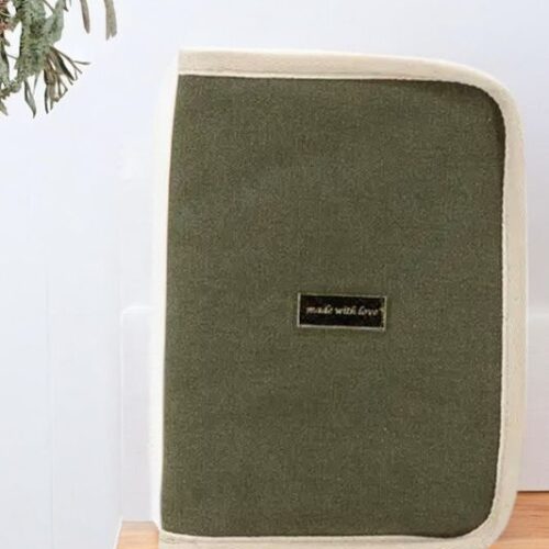 Porta-Documentos de Tecido "Made with Love"