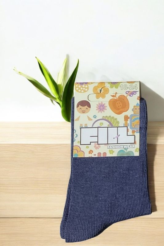 Meias Curtas Criança Lisas - Unissexo gallery image Meias Curtas Criança Lisas - Unissexo