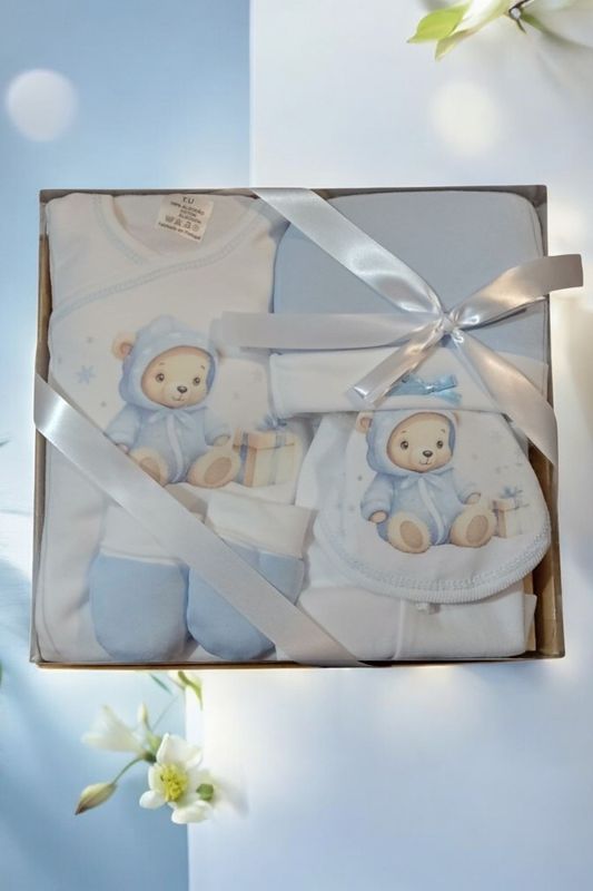 Conjunto bebé recém-nascido com carda 5 peças featured image Conjunto bebé recém-nascido com carda 5 peças