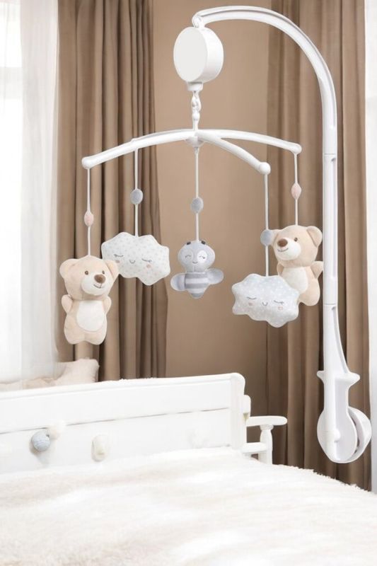 Carrossel musical para bebé – Estímulo visual e conforto