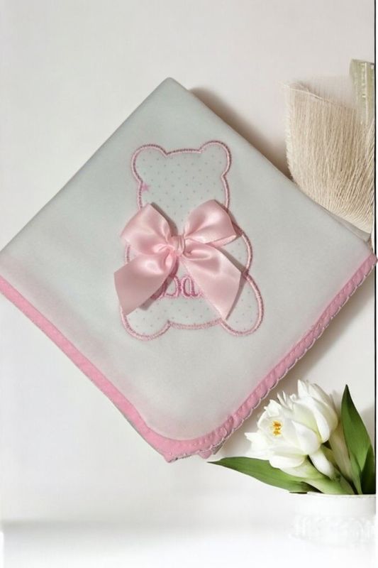 Fralda bordada com Ursinho gallery image Fralda bordada com Ursinho