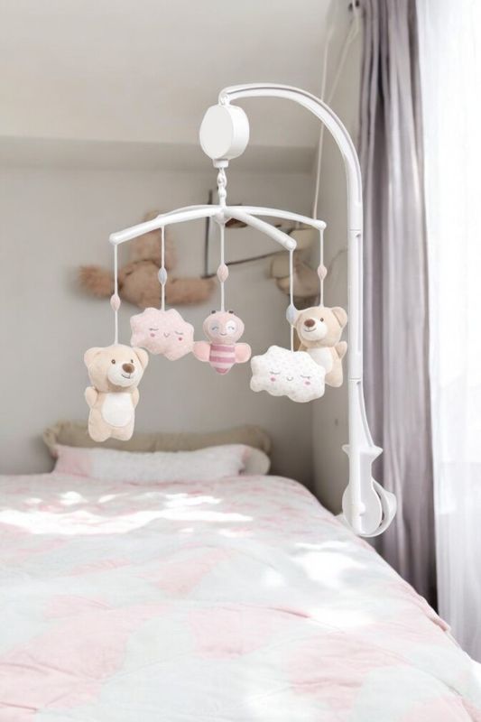 Carrossel musical para bebé – Estímulo visual e conforto