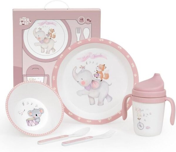 Conjunto de louça infantil 5 peças