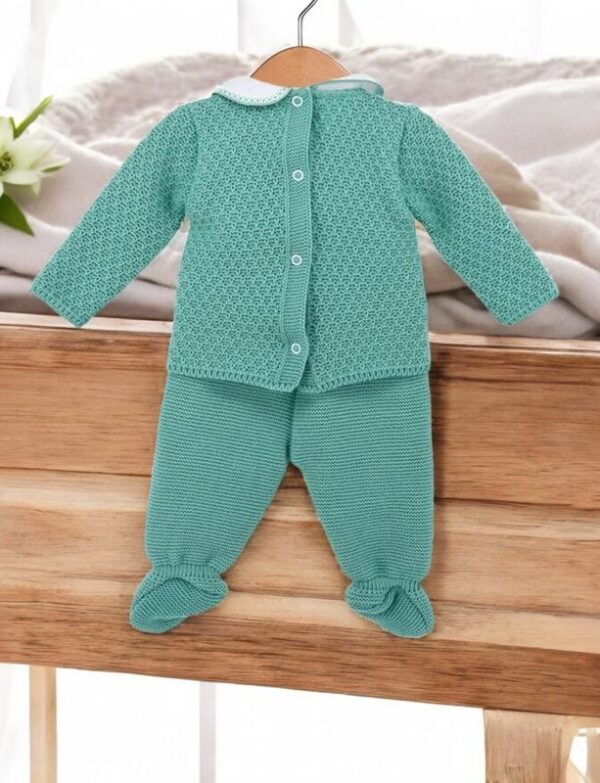 Conjunto de bebé em malha com 3 peças - Unissexo gallery image Conjunto de bebé em malha com 3 peças - Unissexo