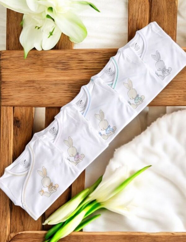 Body Trespasse com Collants sem Carda - Coelho & Borboleta. Primavera/Verão