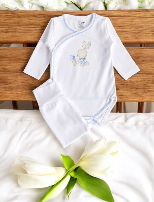 Body Trespasse com Collants sem Carda - Coelho & Borboleta. Primavera/Verão