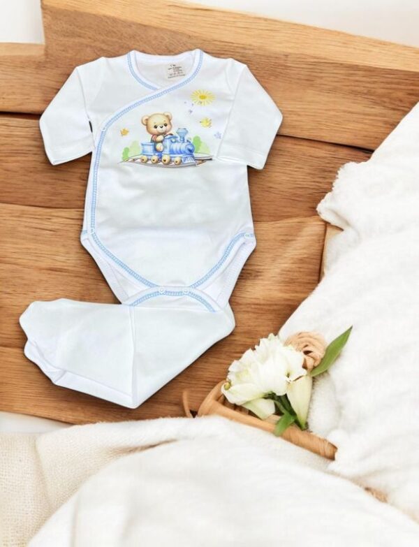 Body e Collant para Bebê – Comboio. Primavera/Verão featured image Body e Collant para Bebê – Comboio. Primavera/Verão