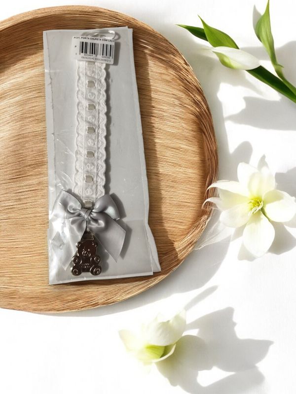 Porta-Chupeta Clássico com Laço gallery image Porta-Chupeta Clássico com Laço