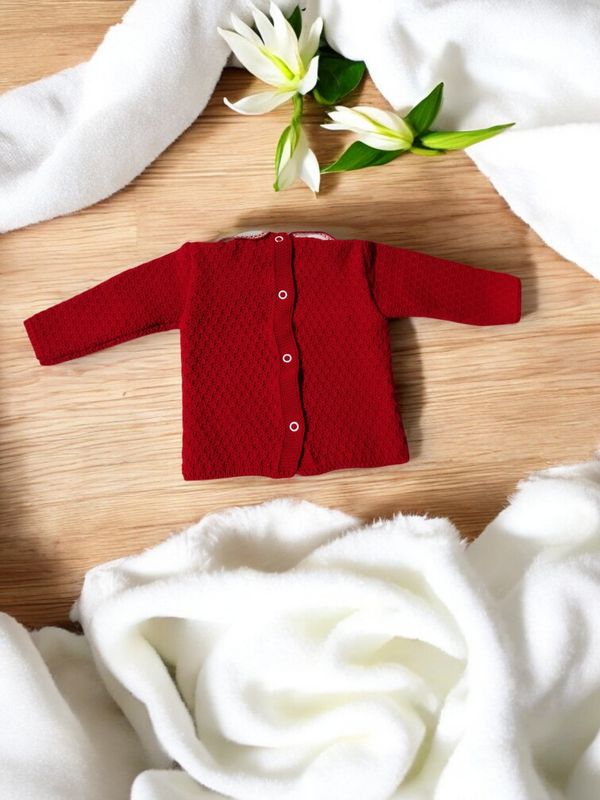 Conjunto de bebé em malha com 3 peças - Unissexo gallery image Conjunto de bebé em malha com 3 peças - Unissexo