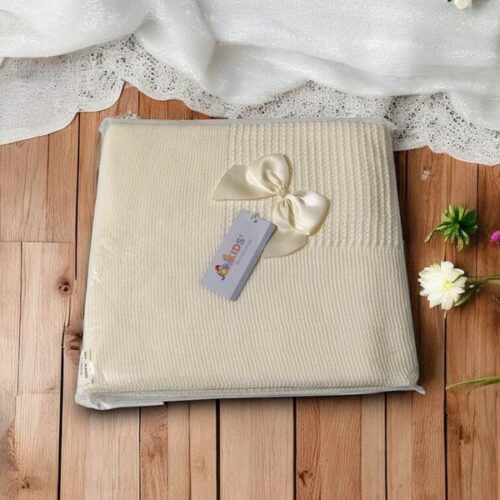 Manta de bebé com laço - Suavidade e estilo