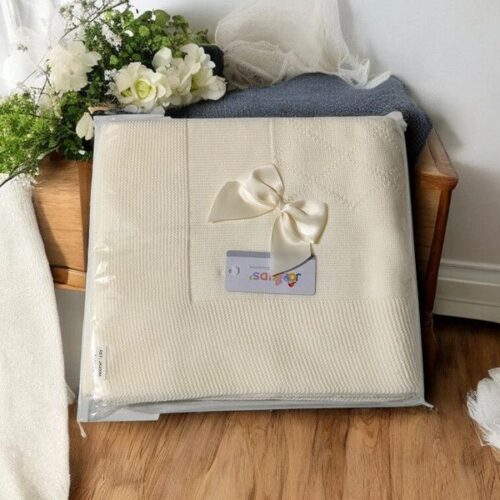 Manta de bebé com laço - Suavidade e estilo