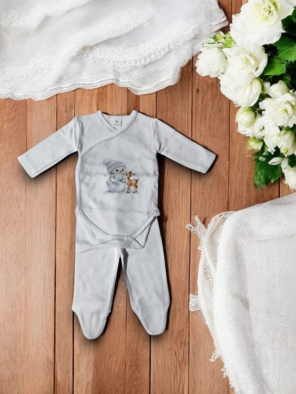 Body com collant para bebe com carda - Tamanho 3M gallery image Body com collant para bebe com carda - Tamanho 3M