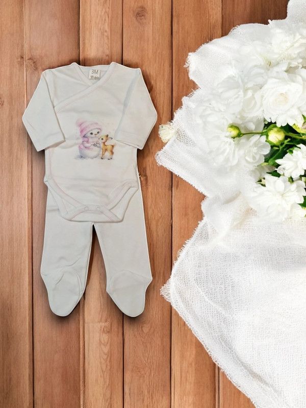 Body com collant para bebe com carda - Tamanho 3M gallery image Body com collant para bebe com carda - Tamanho 3M