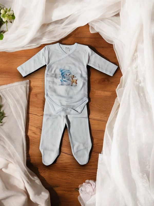 Body com collant para bebe com carda - Tamanho 3M gallery image Body com collant para bebe com carda - Tamanho 3M