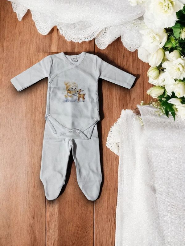 Body com collant para bebe com carda - Tamanho 3M featured image Body com collant para bebe com carda - Tamanho 3M