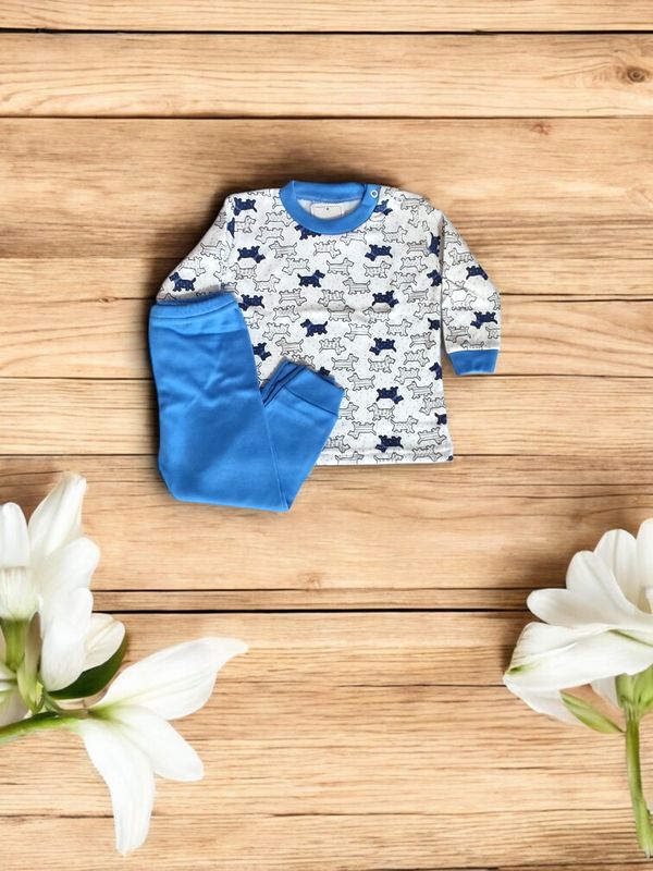 Pijama cardado Bebé - 6 Meses gallery image Pijama cardado Bebé - 6 Meses