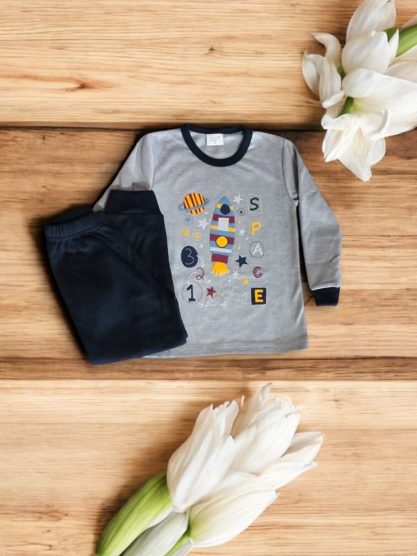 Pijama cardado Space Menino