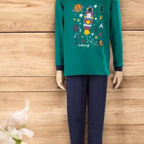 Pijama cardado Space Menino