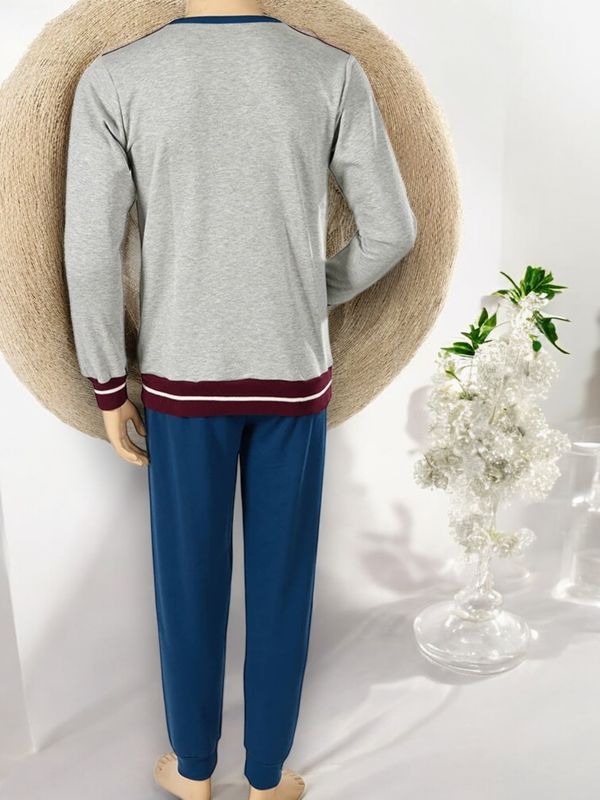 Pijama Masculino Cardado Outono/Inverno – Conforto e Aconchego gallery image Pijama Masculino Cardado Outono/Inverno – Conforto e Aconchego