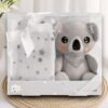 Pack Presente Bebé – Peluche e Manta Koala Cinza