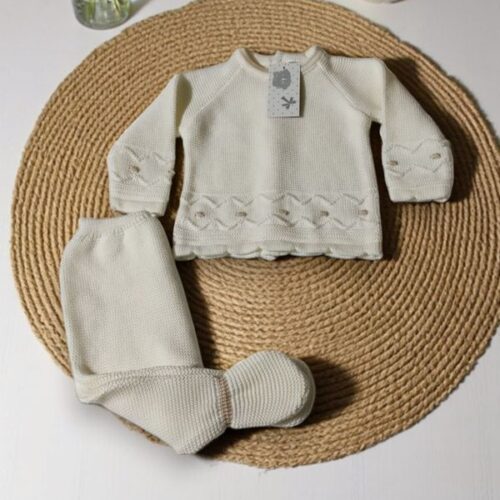 ​Conjunto de Bebé em Malha – 100% Algodão, TU | Primavera/Verão