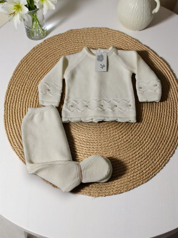 Conjunto de Bebé em Malha – 100% Algodão, TU | Primavera/Verão featured image Conjunto de Bebé em Malha – 100% Algodão, TU | Primavera/Verão