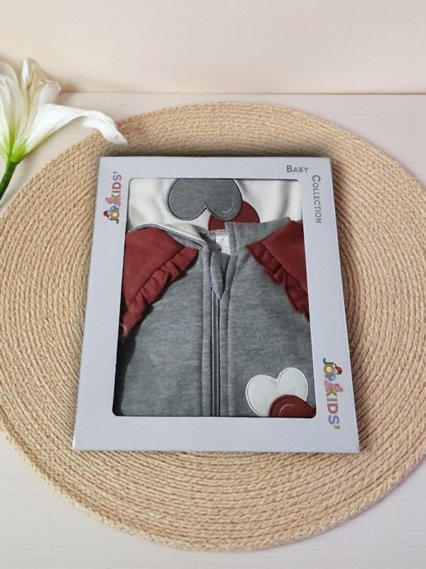 Fato de Treino 3 Peças com Carda para Bebé Menina gallery image Fato de Treino 3 Peças com Carda para Bebé Menina