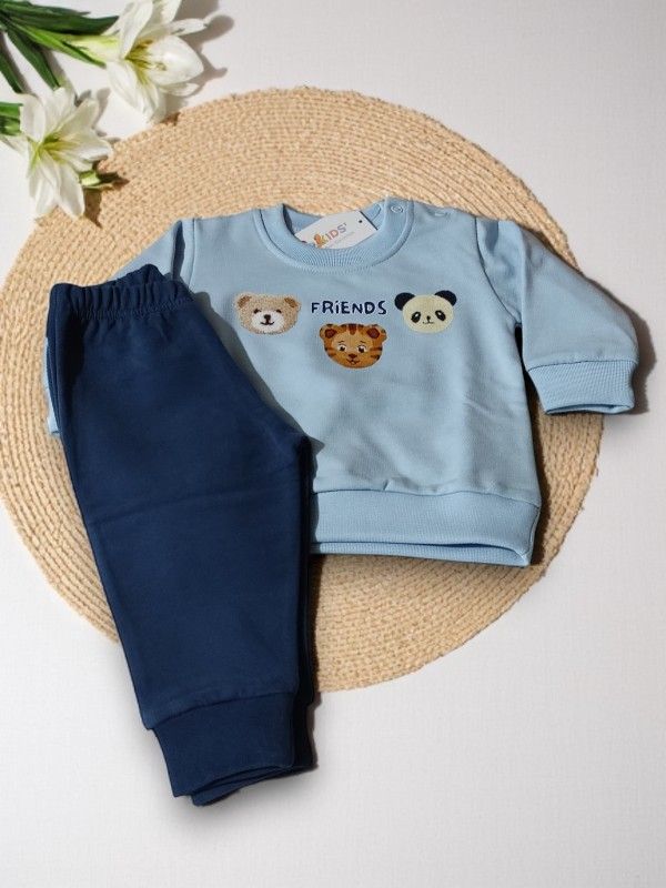 Fato de Treino com Carda para Bebé Menino – Conjunto 2 Peças gallery image Fato de Treino com Carda para Bebé Menino – Conjunto 2 Peças