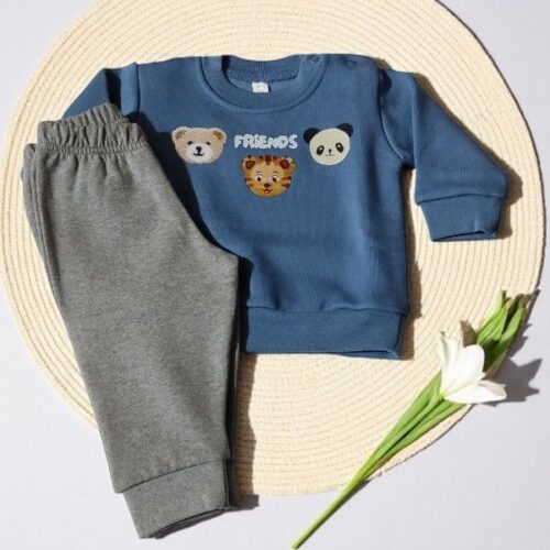 ​Fato de Treino com Carda para Bebé Menino – Conjunto 2 Peças