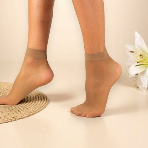 ​Pack 6 Pares – Soquetes em Licra com Biqueira Invisível