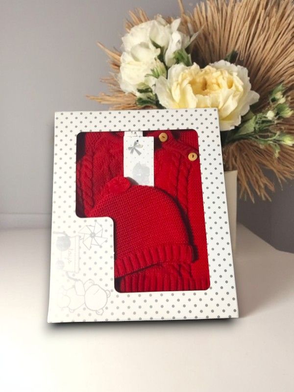 Conjunto de Bebé em Malha – 3 Peças | Tamanho único